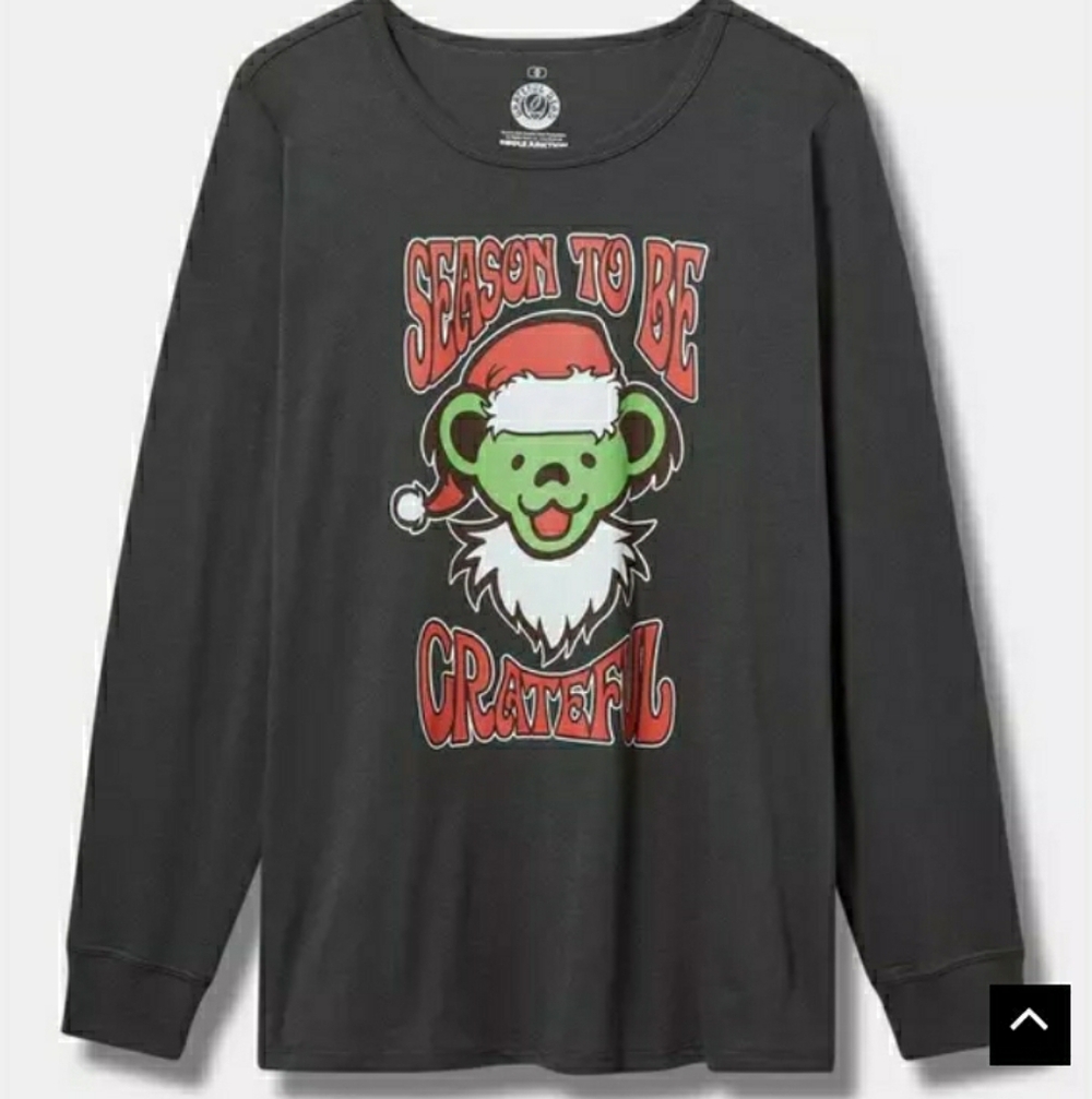 Plus Size 5x New Grateful Dead Bears Christmas Top Shirt TORRID Women's